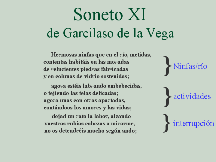 Soneto XI De Garcilaso De La Vega