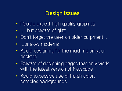 Design Issues