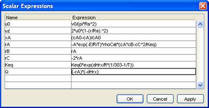 Model Expression Key Example Model Set-Up