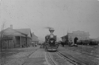 Train Pulling into Midwestern Station