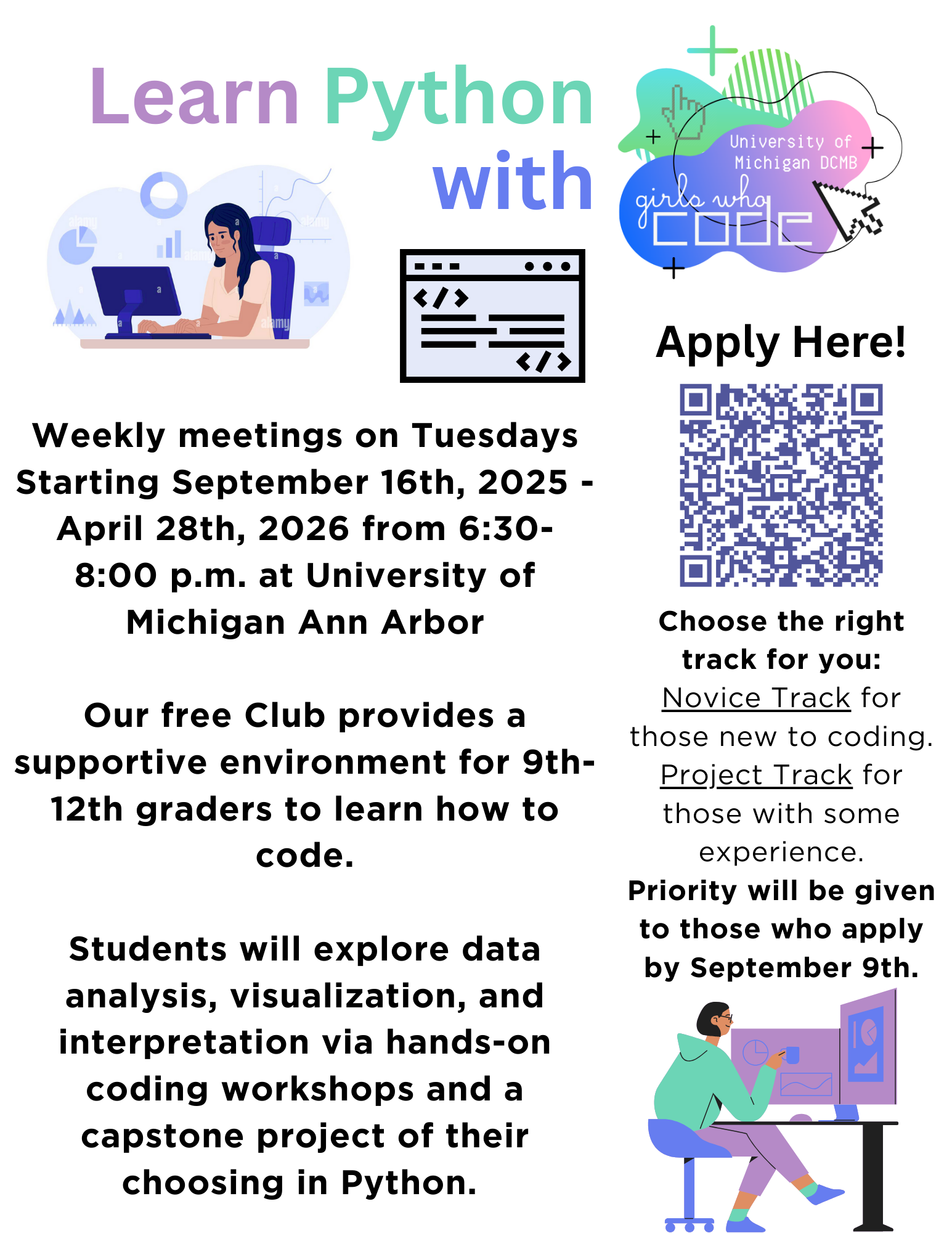 Girls Who Code Flyer 2025-2026