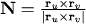 N = (r_u x r_v)/(|r_u x r_v|)