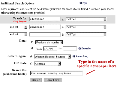 Searching Individual Title