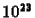 $10^{23}$