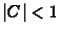 $\vert C\vert<1$