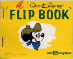 Vintage Mickey Mouse Animation Cartoon Flip Book Illustrations —