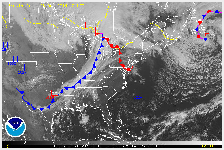 Surface map and satellite