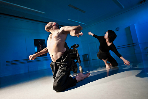 dancers Neil  and Mayuko  moving together