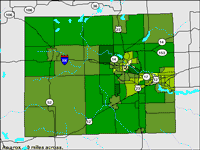 source:  US Census, American Factfinder thematic mapping tools