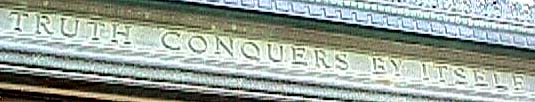[quote on lintel of Ruthven Exhibit Museum, A2]