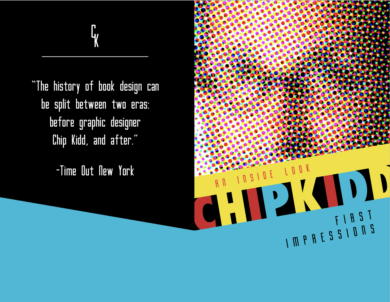 Brochure for Chip Kidd inspired Comic Con.