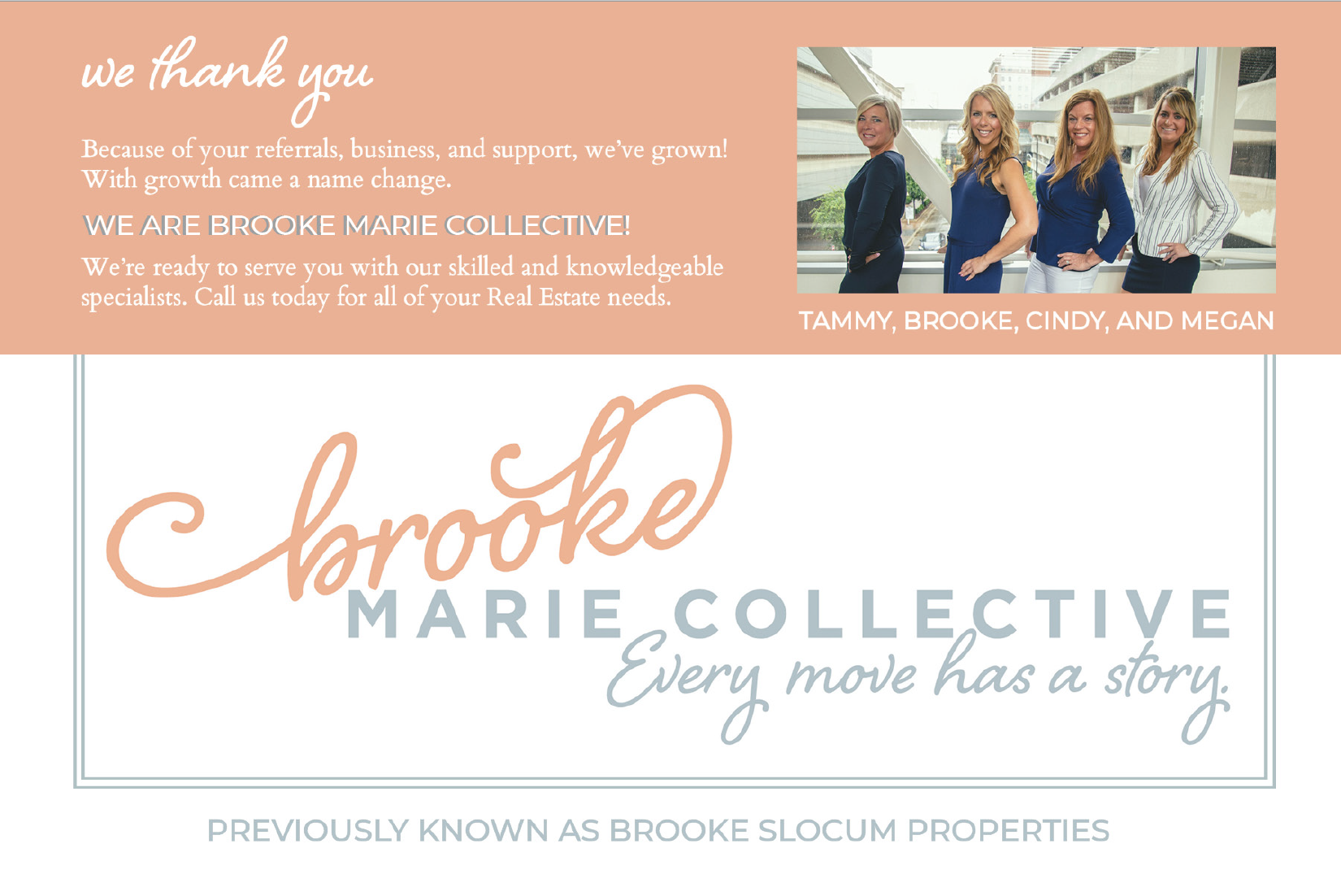 email blast for Brooke Marie Collective.