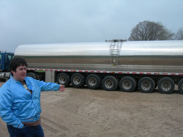 Jill Benson and Milk Truck