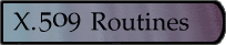 X509 Routines